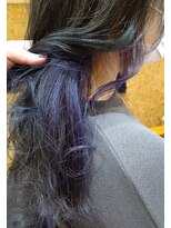 フリーランスシェアサロン ハウオリ(FREELANCE SHARESALON hau'oli)&nbsp;【HAZUKI STYLE】インナーカラーパープル☆