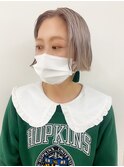 ホワイトパープルベージュボブ