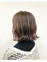 トップヘアー 玉島店(TOP HAIR)&nbsp;《TOPHAIR 玉島店/ ちゃみ》切りっぱなしボブ×揺れる束間パーマ