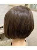 小顔効果抜群!!前下がりショートボブ