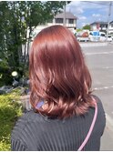 ダブルカラーケアブリーチインナーカラー韓国20代前髪カット