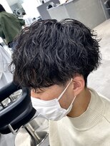 オーバルバイアピッシュ(OVARL by apish) 緩め、縦落ちスパイラル/波ウェーブパーマ/ツイストパーマメンズ