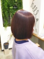 ヒルズヘッドスパサロン(hill's head spa salon)&nbsp;【hill's】杉山 ナチュラルボブ＊うる艶ピンクブラウン