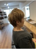 ショートアシメ髪質改善白髪染めハイライト30代40代50代東久留米