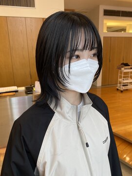 カッツ 東尾道店(CUT S) 黒髪 顔まわりレイヤー