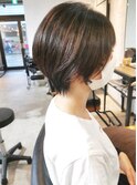 【20代30代40代/大人可愛いショートボブ/丸みショート】
