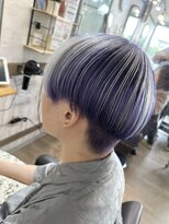 ヘアーリゾートガーデンバイトロント 船橋法典店(Hair Resort Garden by Toronto) パープル×ホワイト【船橋、西船橋、市川大野、新船橋、塚田】