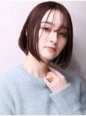 大人可愛い小顔カット美髪ツヤ髪ナチュラルボブA3