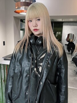 クペウ アエレ(cope'u aele) ボブ/ダブルカラー/ケアブリーチ/ブロンド/梅田/大阪