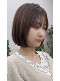 内巻きボブ　ボブ　韓国ボブ　タッセルボブ　　似合わせ