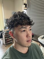 ガイズ ヘアー イサミ(GUY'S HAIR 133)&nbsp;カルマパーマ/ベリーショート/ダークアッシュ/ニュアンスパーマ