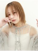 【tetote三宮shuri】レイヤーボブ　ミルクティー　ウザバング