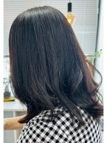 アオ 花咲町(a-o)&nbsp;ストレートヘアの毛先を軽く♪