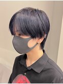 黒髪マッシュナチュラルマッシュメンズヘア韓国ツーブロック