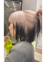 ヴァーディ オモテサンドウ(Vardy omotesando)&nbsp;ルーツカラー・表参道ケアブリーチ/ハイトーンボブ/ルーツカラー