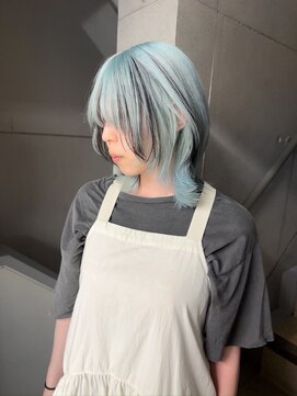 アディション 渋谷(ADITION) 似合わせカット#ウルフカット#デザインカラールーツカラー#渋谷