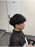 メンズ波巻きパーママッシュ