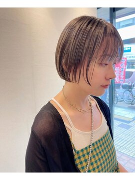 フェル(fer) ミニボブ レイヤーカット 白髪ぼかし20代30代40代大人