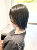 レイヤーボブ/インナーカラー/切っぱなしボブ/外ハネボブ