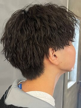 バース バイ ハピネス(BIRTH by happiness) 奈良men's縦落ちツイストスパイラルパーマセンターパート