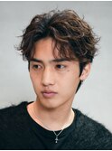 フェザーショートフェザーパーマニュアンスパーマショートヘア