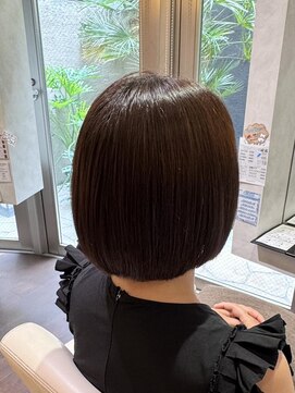 ヴィサージュプラス(VISAGE plus) 縮毛矯正で作る丸みボブ！