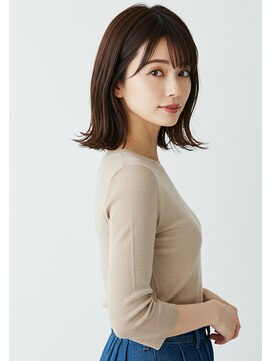 マイン(mine) #藤枝 で叶う 水素酸性ストレートで自然な艶サラ髪に