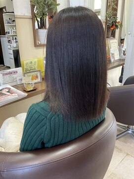 コアフィールフィス(COIFFURE fils) 【見附　今町】M3Dストレート　カラー　骨格修正