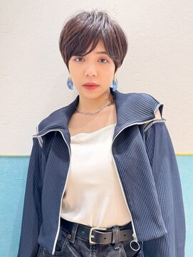 ロンド レグリーズ 立川(Lond leglise) ショート/オリーブグレー/グランマッシュ/小顔/前髪/顔周り/立川