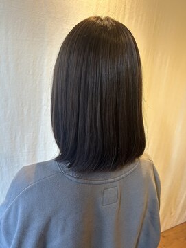 ココカラヘアー ニコ(cococara hair nico) ミディアムボブ/フェイスレイヤー/艶髪/グレージュ