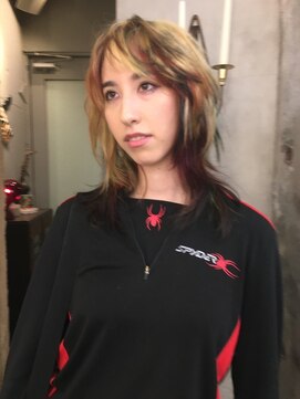 ハコ プラス(HACO+) 【Haco+】Makoto_メッシュカラー_ダブルカラー