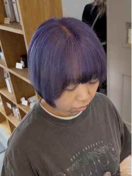 アウラヘアーサロン(aura hair salon) バイオレット×ブラック