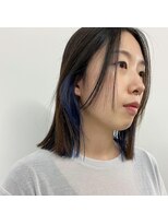 キーパーソン(kii person)&nbsp;kii person × インナーカラー　ブルー　ボブ