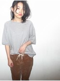 〔people〕外国人風ナチュラルウエーブ×ロブアレンジ