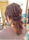 なみローポニーアレンジ【ヘアアレンジ　立川/立川南/成人式】