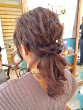 ロカット サロン(Roquat Salon) なみローポニーアレンジ【ヘアアレンジ　立川/立川南/成人式】