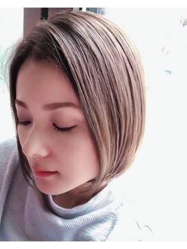 ヘアストーリー リズム(hair story r ism) ハイ透明感のグレージュ♪30代40代50代