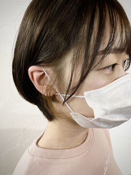 マイレ(maile) ブリーチなしインナーカラー/ハイコントラスト/丸みショートボブ