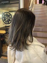 アヴァンス 天王寺店(AVANCE.) バレイヤージュ×カーキグレージュ