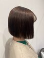 パパドゥ 安曇野店 ボブスタイルです!縮毛矯正でクセを伸ばしてツヤツヤ^^