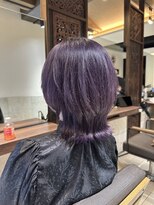 ヘアリゾート粋 ティガ 池袋店(tiga)&nbsp;池袋 ウルフカット バイオレットカラー 20代30代