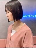 ボブ×縮毛矯正