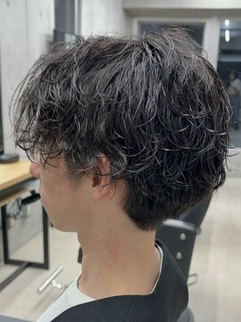 フイ 自由が丘(men's salon Hui) メンズ波巻きスパイラル/アップバング/ツーブロックマッシュ束感