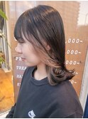 ホワイトベージュ インナーカラー
