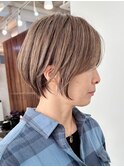 白髪ぼかし脱白髪染め髪質改善似合わせショートボブ40代50代60代