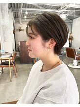 アオゾラヘアーカミノウラ(AOZORA HAIR kaminoura) ショート＊オリーブベージュ