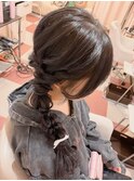 サイド編み下ろし