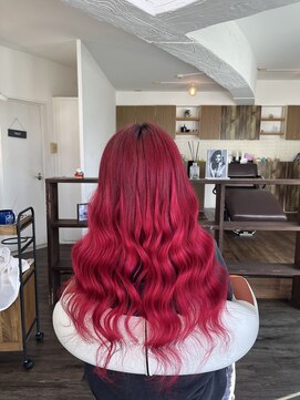 クラン ヘアーアンドスタジオ(CLAN hair & studio) 派手髪！レッドカラー