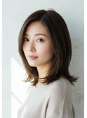 30代40代50代内巻きミディアムレイヤー髪質改善白髪染め