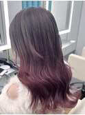 ピンクグラデーション[メルティカラー/フェミニンロング/新宿]